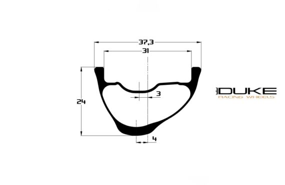 duke carbon rim 32 lucky jack