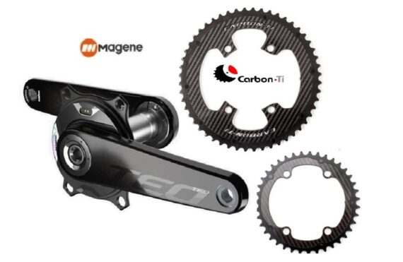 magene crankset teo p515 carbon ti x-carboring